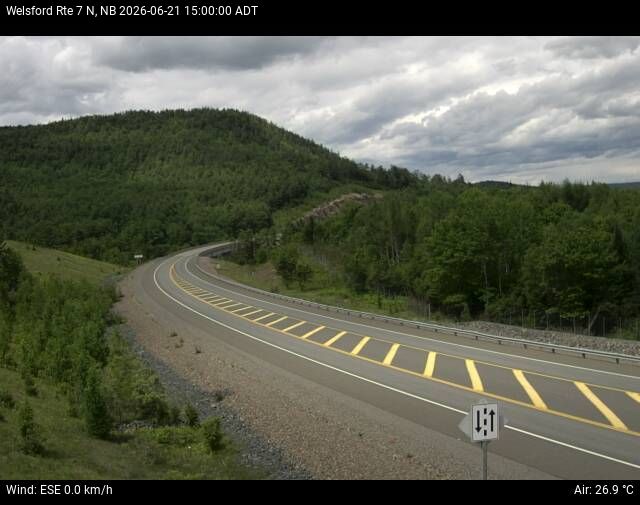 Web Cam image of Welsford (NB Highway 7)