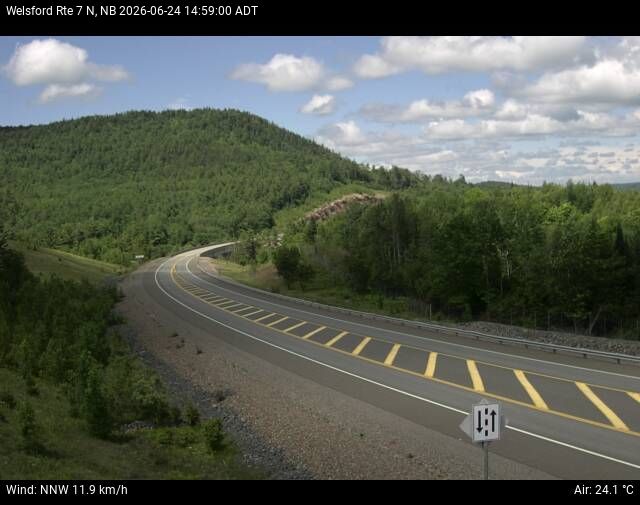 Web Cam image of Welsford (NB Highway 7)