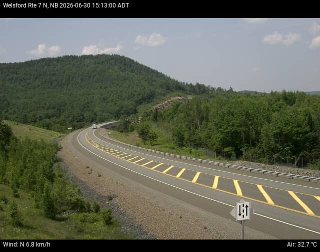 Web Cam image of Welsford (NB Highway 7)