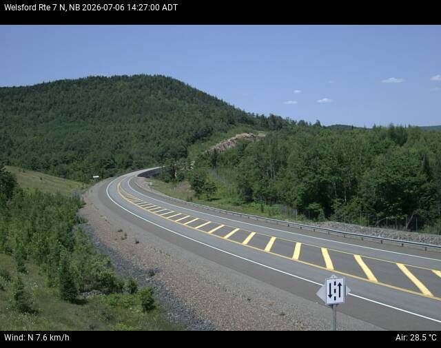 Web Cam image of Welsford (NB Highway 7)