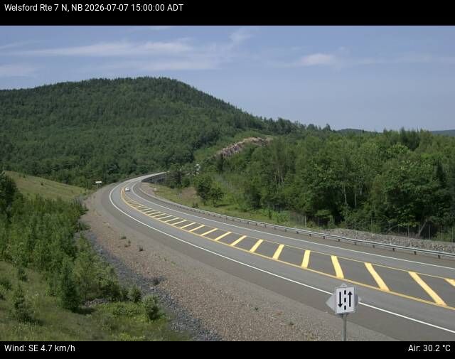 Web Cam image of Welsford (NB Highway 7)
