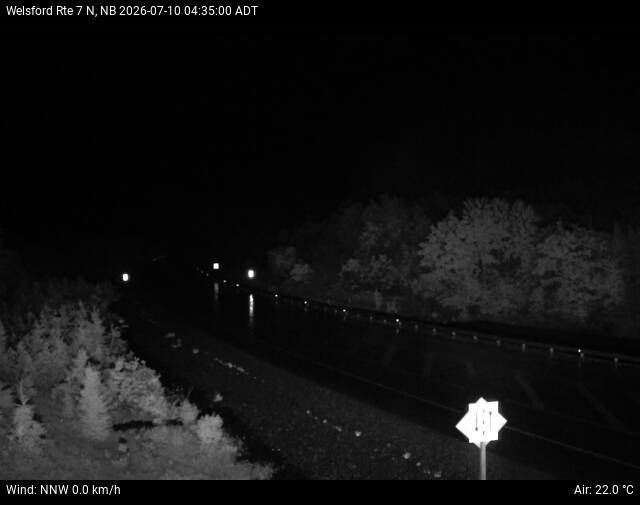 Web Cam image of Welsford (NB Highway 7)