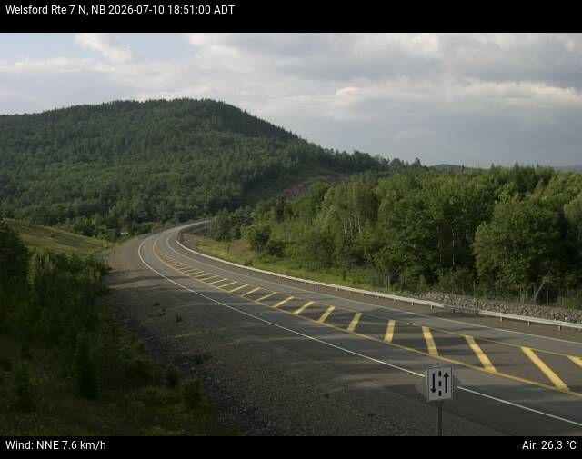Web Cam image of Welsford (NB Highway 7)