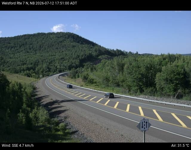 Web Cam image of Welsford (NB Highway 7)