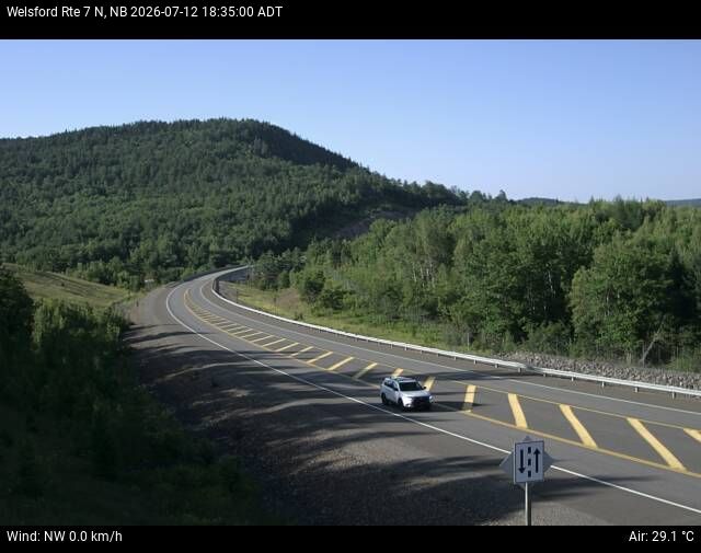 Web Cam image of Welsford (NB Highway 7)