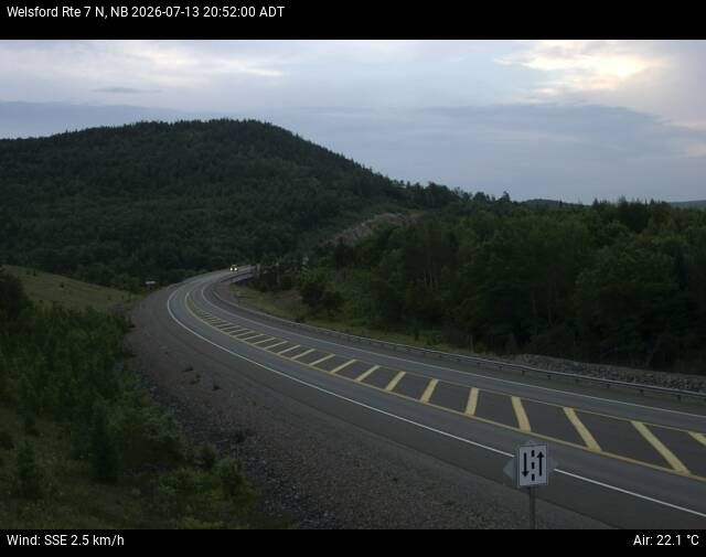 Web Cam image of Welsford (NB Highway 7)