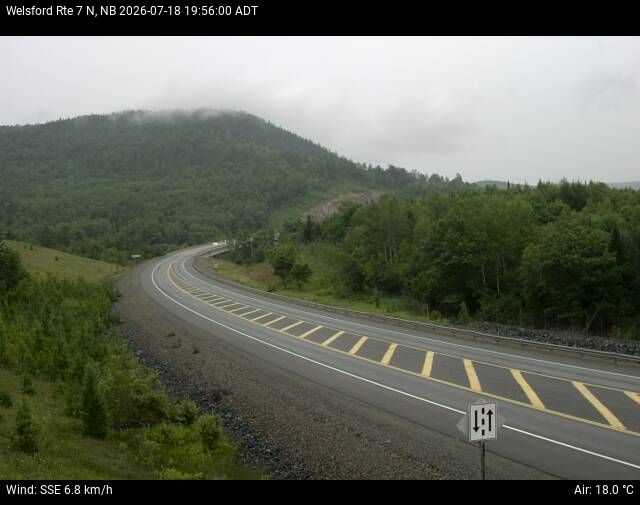 Web Cam image of Welsford (NB Highway 7)