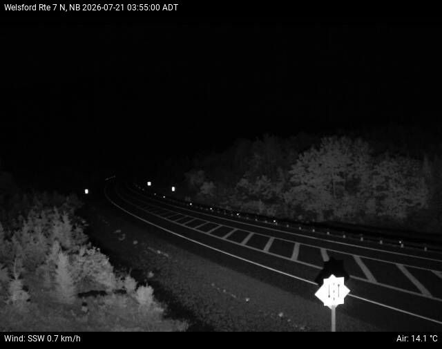 Web Cam image of Welsford (NB Highway 7)