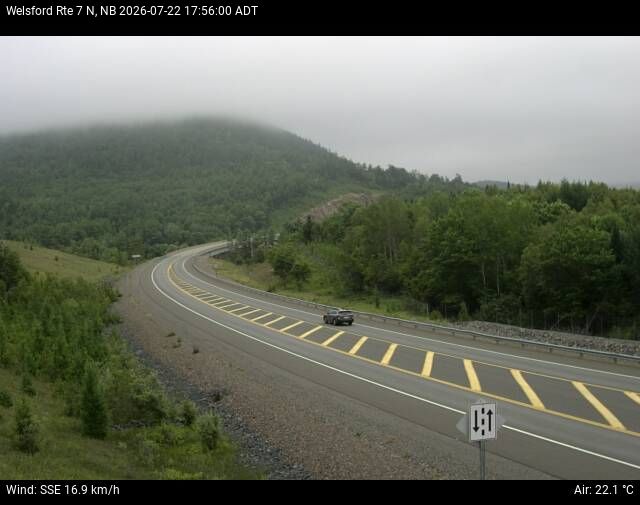 Web Cam image of Welsford (NB Highway 7)