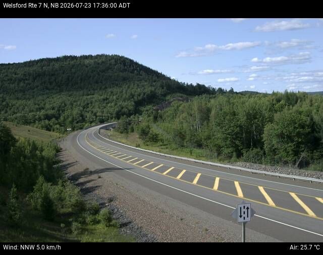 Web Cam image of Welsford (NB Highway 7)