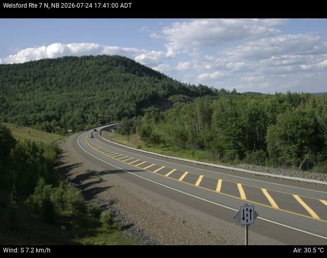 Web Cam image of Welsford (NB Highway 7)