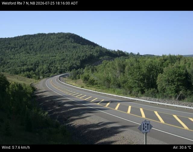 Web Cam image of Welsford (NB Highway 7)