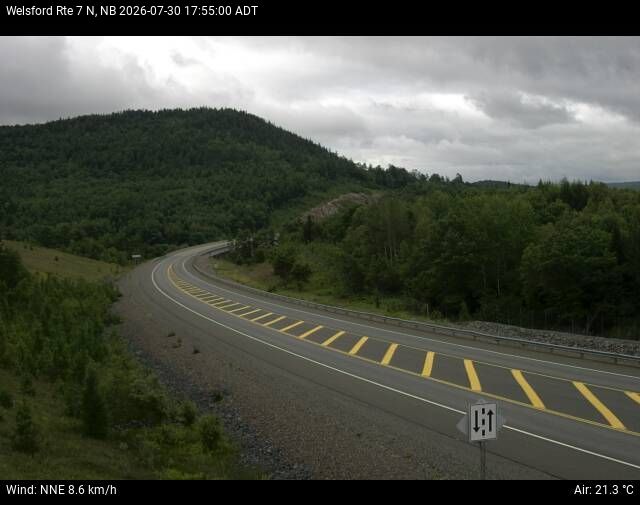 Web Cam image of Welsford (NB Highway 7)