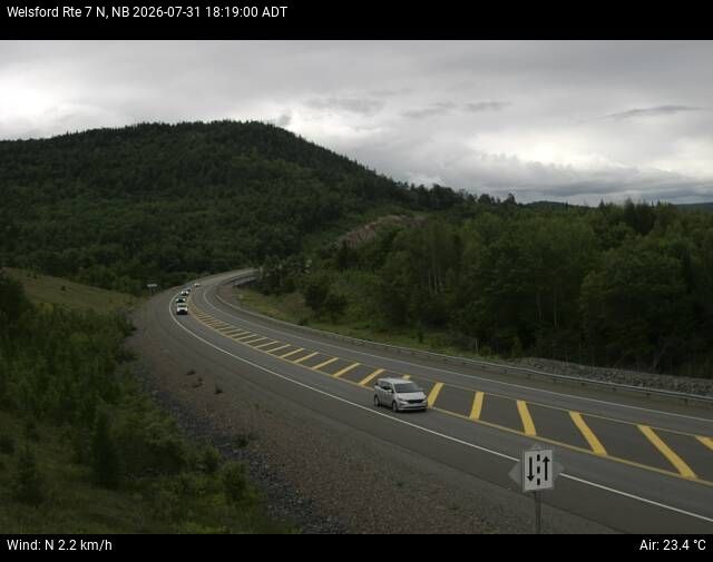 Web Cam image of Welsford (NB Highway 7)