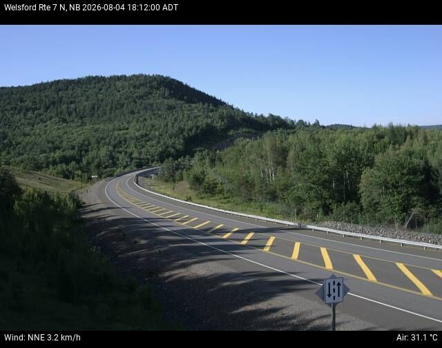Web Cam image of Welsford (NB Highway 7)
