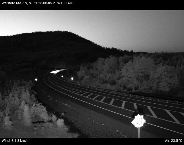 Web Cam image of Welsford (NB Highway 7)