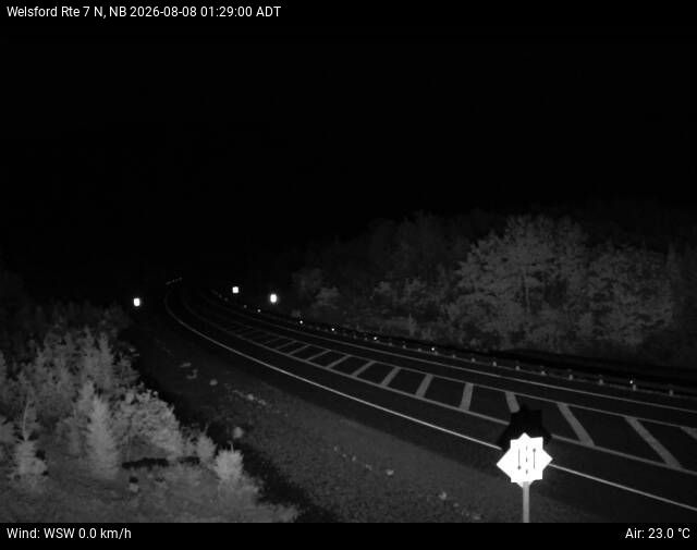 Web Cam image of Welsford (NB Highway 7)