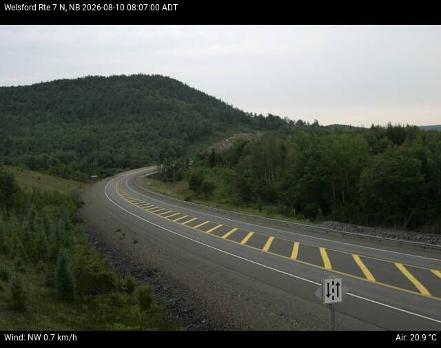 Web Cam image of Welsford (NB Highway 7)