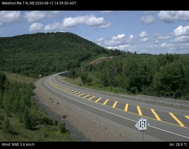 Web Cam image of Welsford (NB Highway 7)