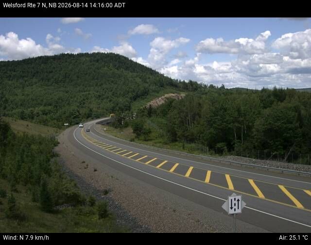Web Cam image of Welsford (NB Highway 7)