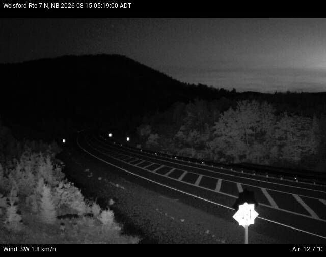 Web Cam image of Welsford (NB Highway 7)