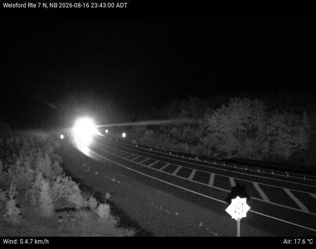 Web Cam image of Welsford (NB Highway 7)