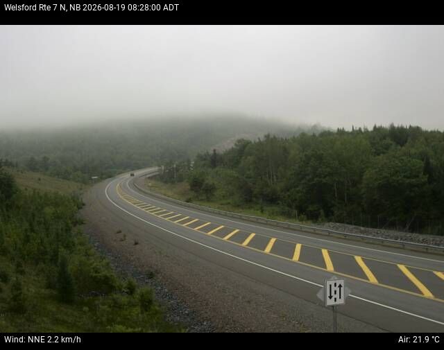 Web Cam image of Welsford (NB Highway 7)