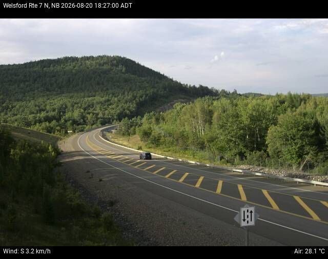 Web Cam image of Welsford (NB Highway 7)