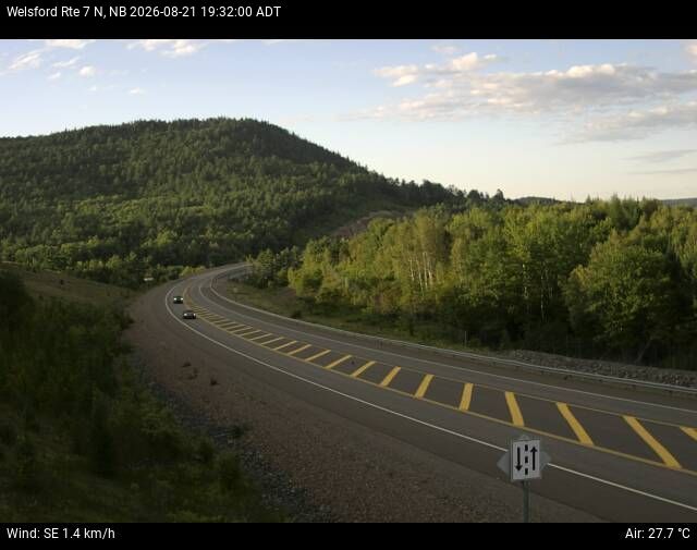 Web Cam image of Welsford (NB Highway 7)