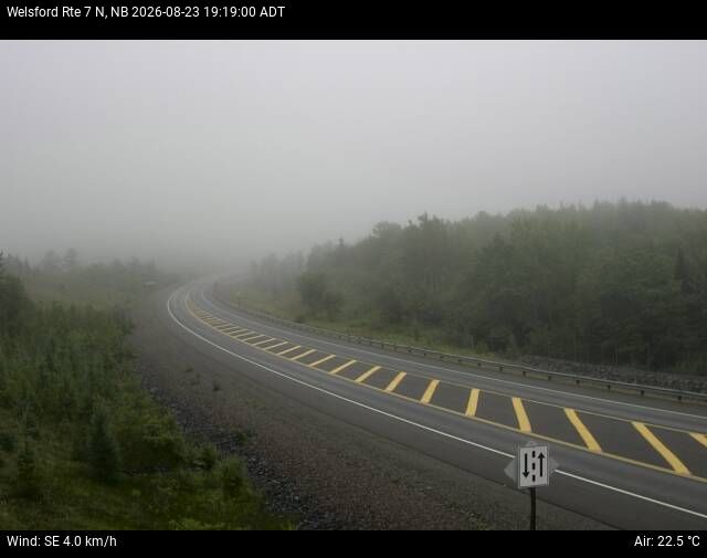 Web Cam image of Welsford (NB Highway 7)