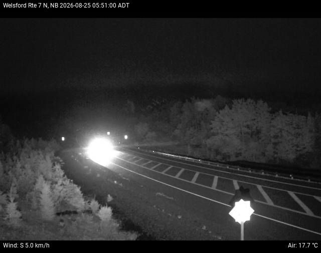Web Cam image of Welsford (NB Highway 7)