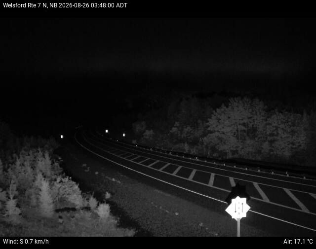Web Cam image of Welsford (NB Highway 7)