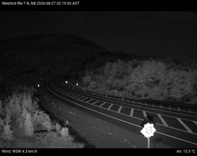 Web Cam image of Welsford (NB Highway 7)