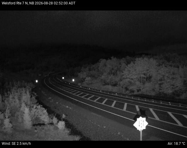 Web Cam image of Welsford (NB Highway 7)