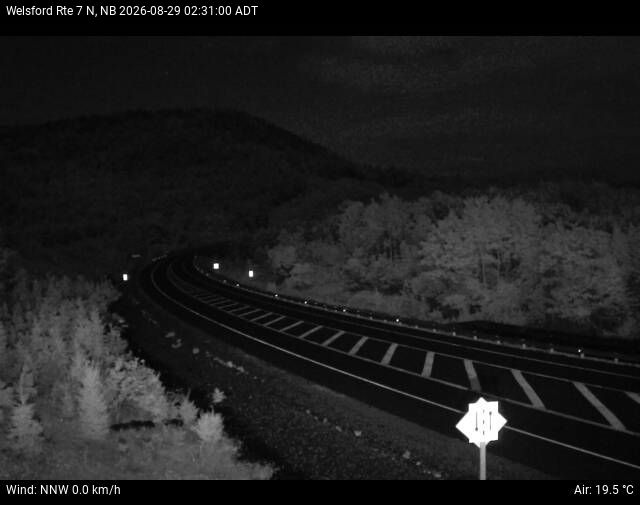 Web Cam image of Welsford (NB Highway 7)