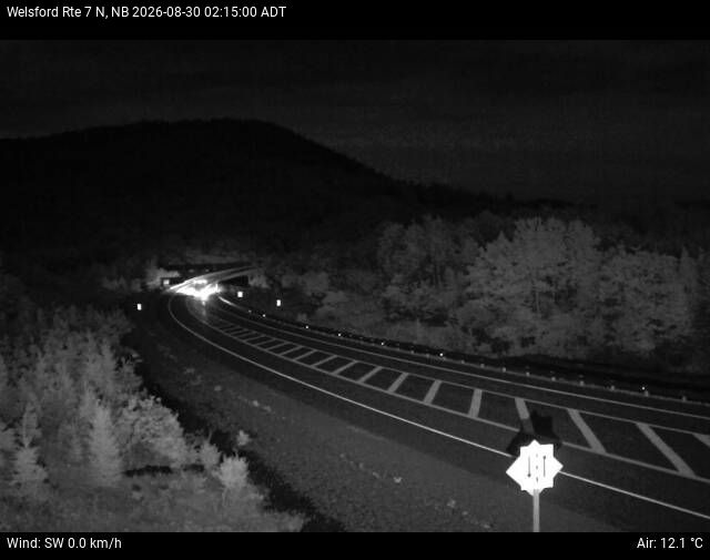 Web Cam image of Welsford (NB Highway 7)