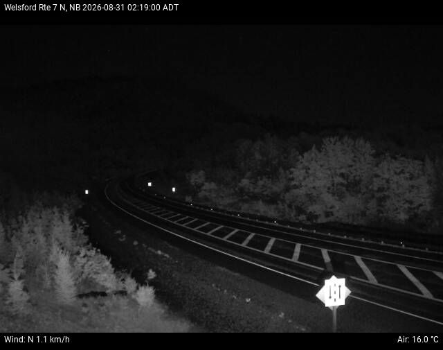 Web Cam image of Welsford (NB Highway 7)