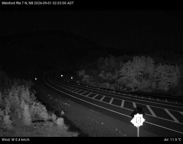 Web Cam image of Welsford (NB Highway 7)