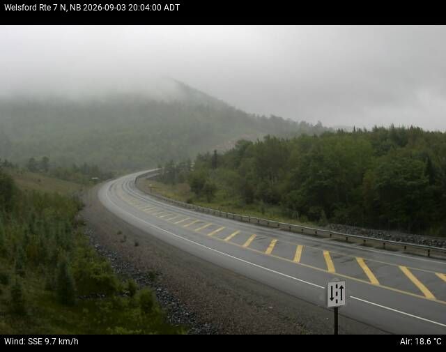 Web Cam image of Welsford (NB Highway 7)