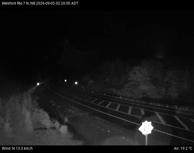 Web Cam image of Welsford (NB Highway 7)