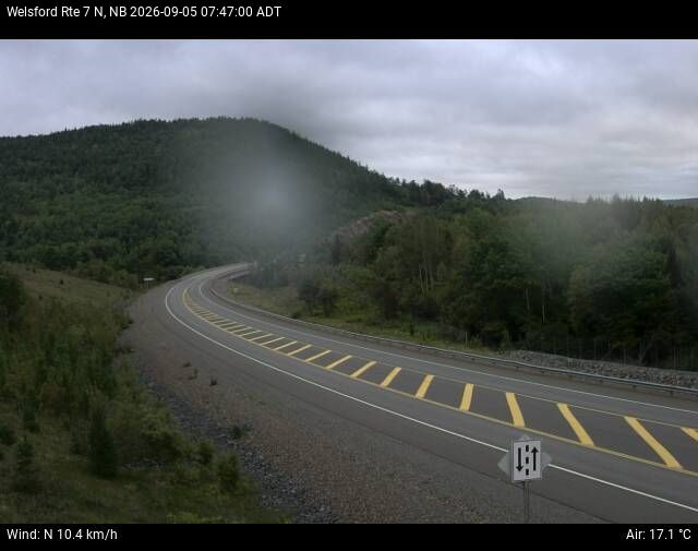 Web Cam image of Welsford (NB Highway 7)