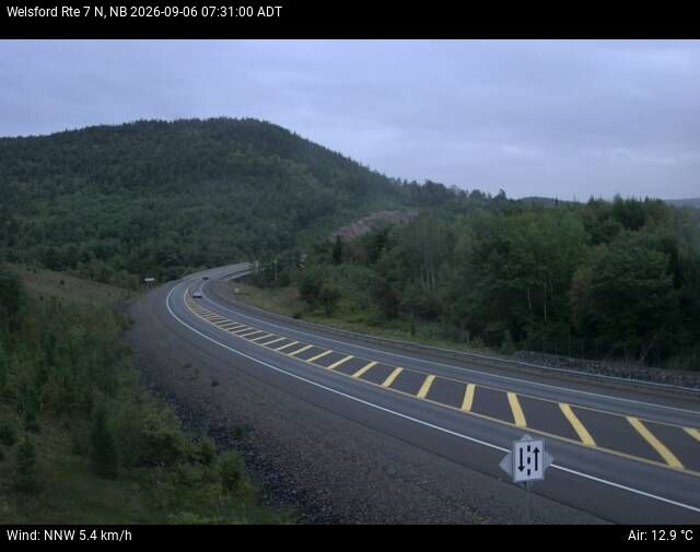 Web Cam image of Welsford (NB Highway 7)