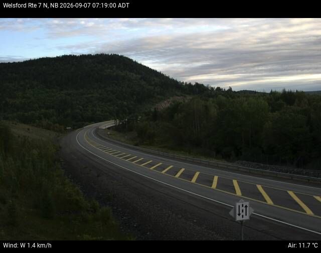 Web Cam image of Welsford (NB Highway 7)