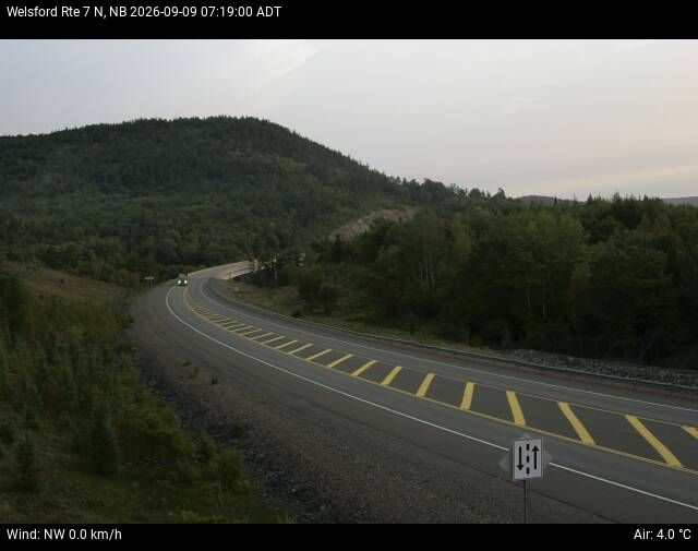 Web Cam image of Welsford (NB Highway 7)