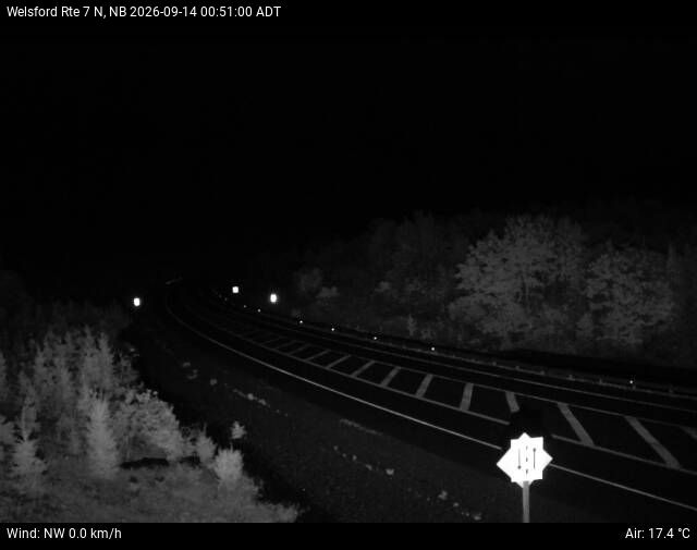 Web Cam image of Welsford (NB Highway 7)