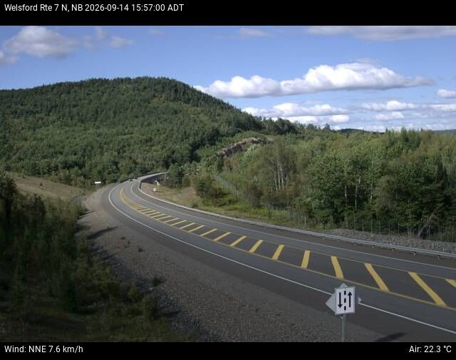 Web Cam image of Welsford (NB Highway 7)