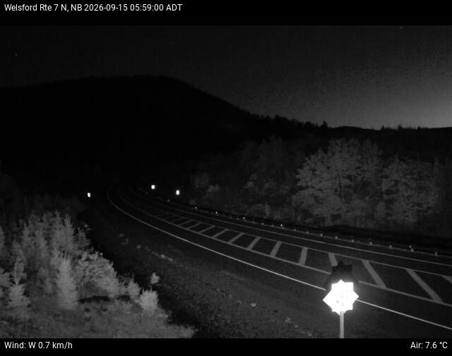 Web Cam image of Welsford (NB Highway 7)