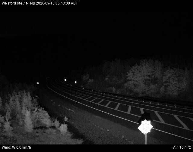 Web Cam image of Welsford (NB Highway 7)