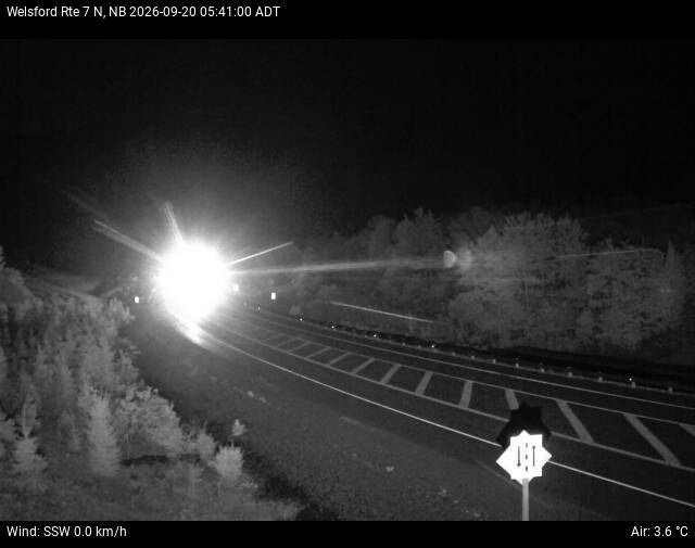 Web Cam image of Welsford (NB Highway 7)