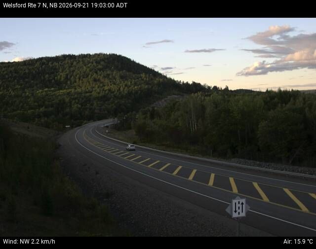 Web Cam image of Welsford (NB Highway 7)